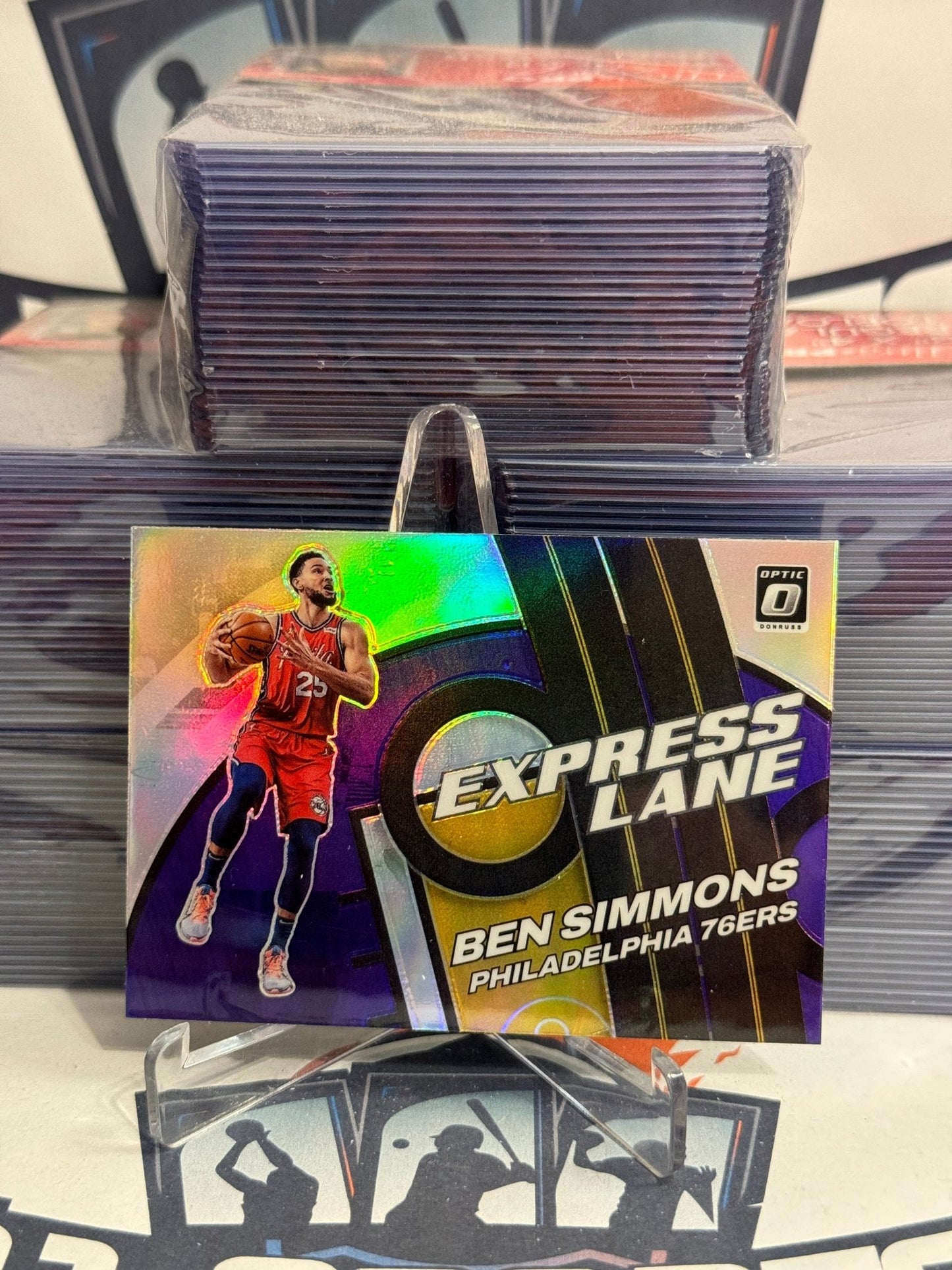 2021 Donruss Optic (Purple Prizm, Express Lane) Ben Simmons #15