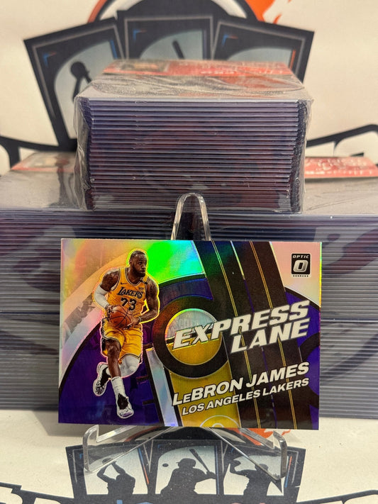2021 Donruss Optic (Purple Prizm, Express Lane) LeBron James #6