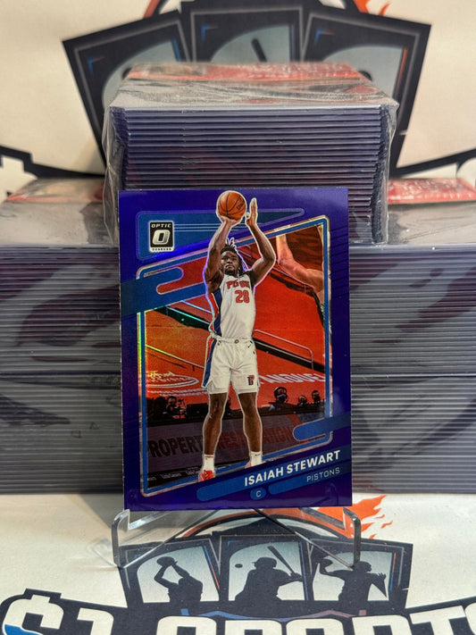 2021 Donruss Optic (Purple Prizm) Isaiah Stewart #12