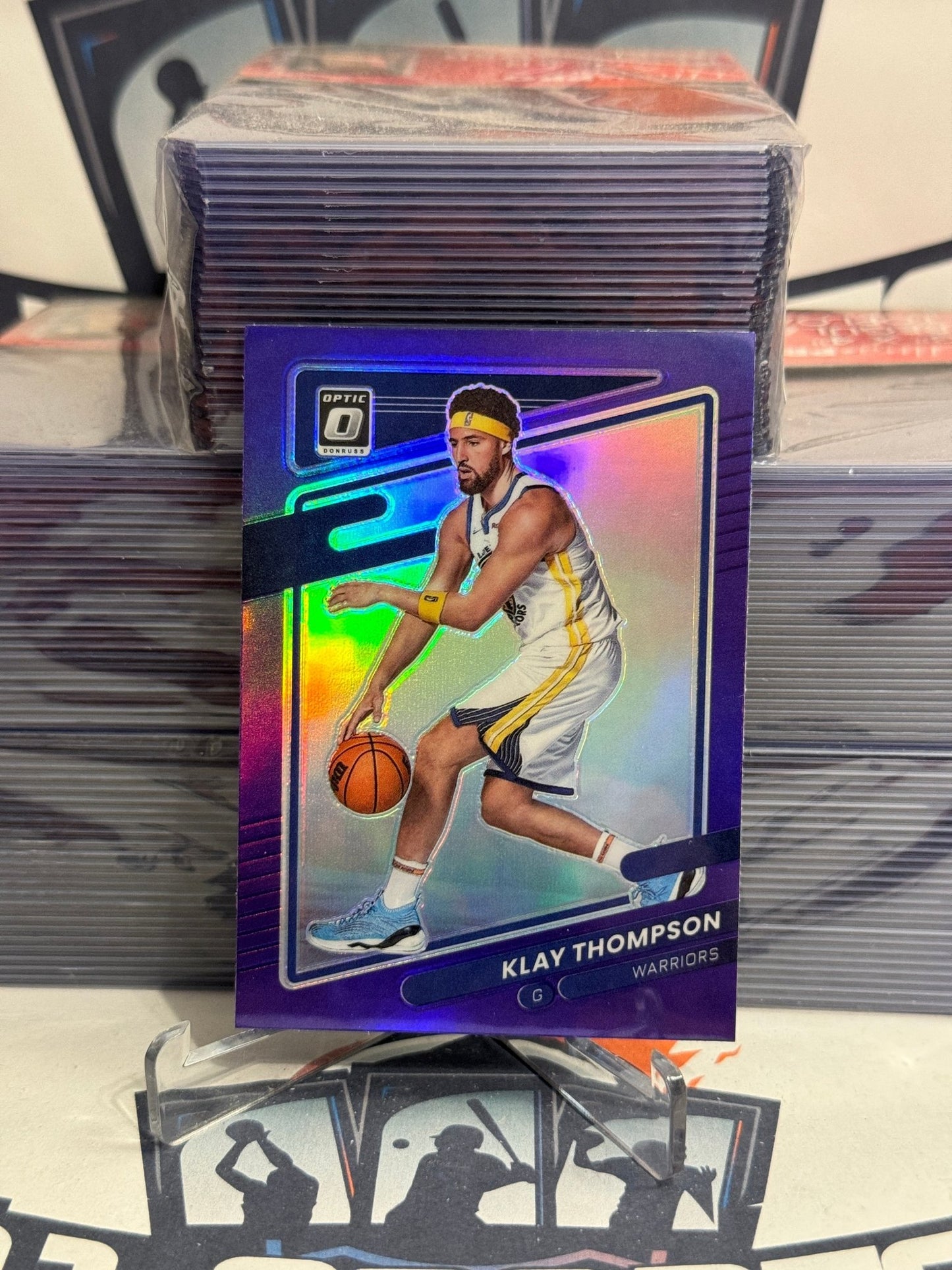 2021 Donruss Optic (Purple Prizm) Klay Thompson #124