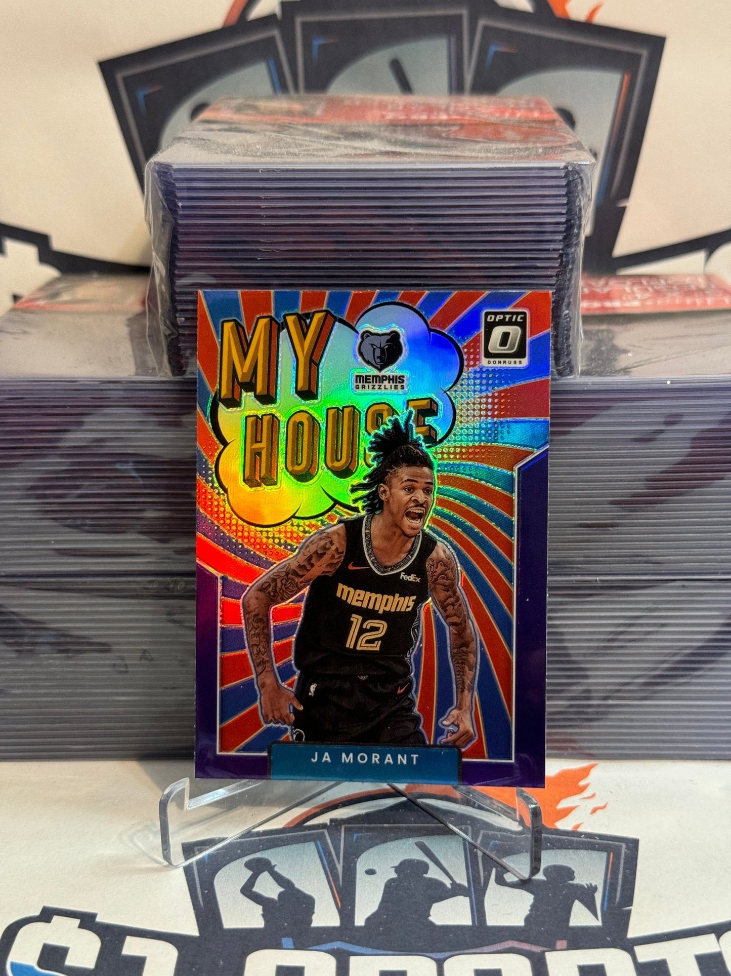 2021 Donruss Optic (Purple Prizm, My House) Ja Morant #12