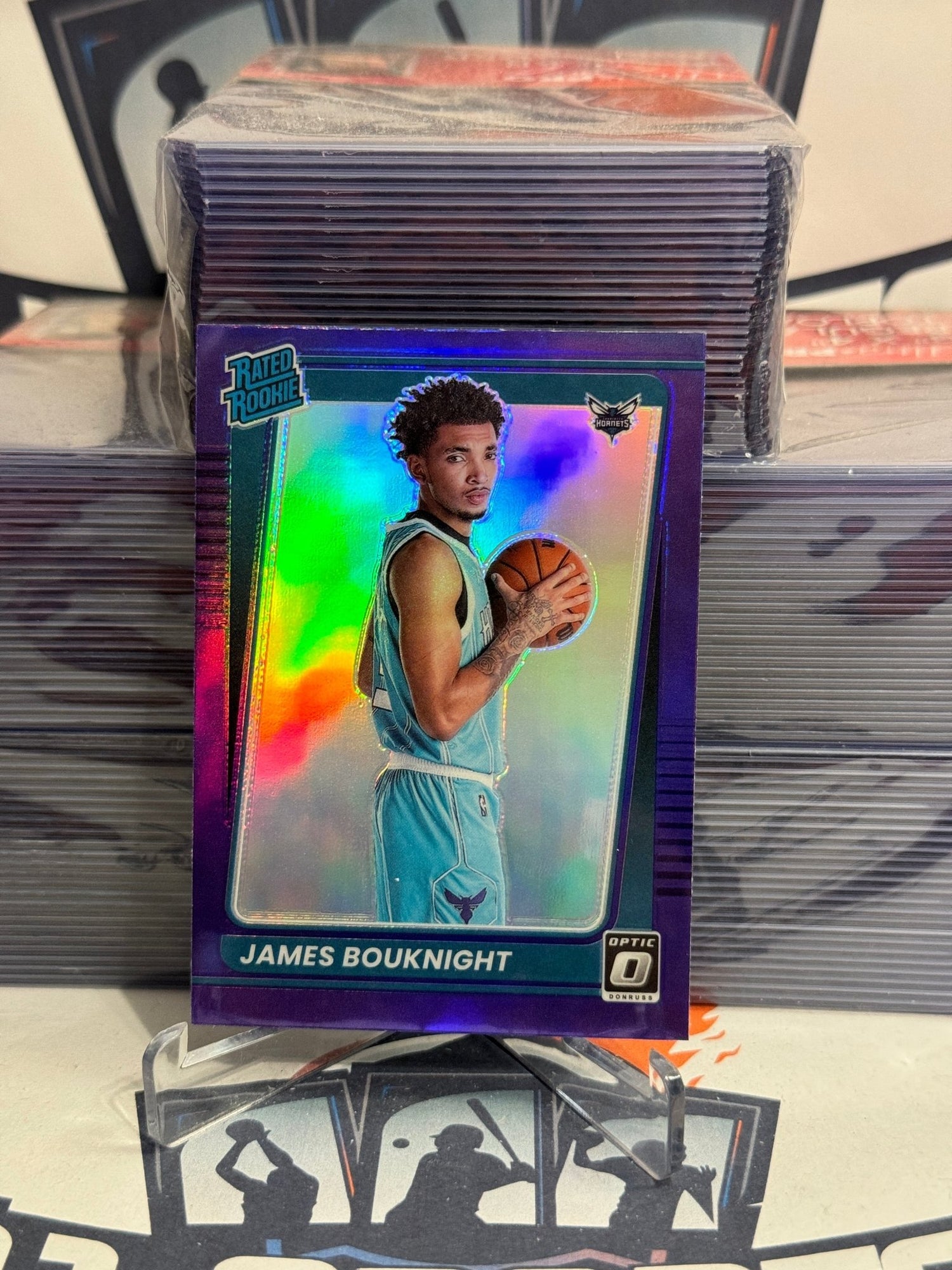 2021 Donruss Optic (Purple Prizm, Rated Rookie) James Bouknight #151