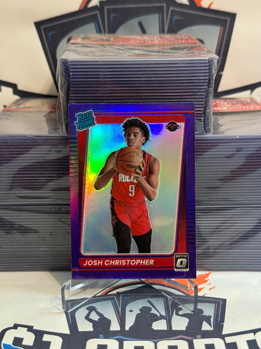 2021 Donruss Optic (Purple Prizm, Rated Rookie) Josh Christopher #200