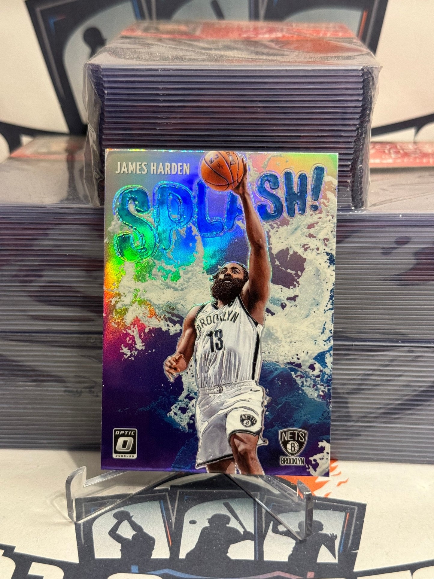 2021 Donruss Optic (Purple Prizm, Splash!) James Harden #3