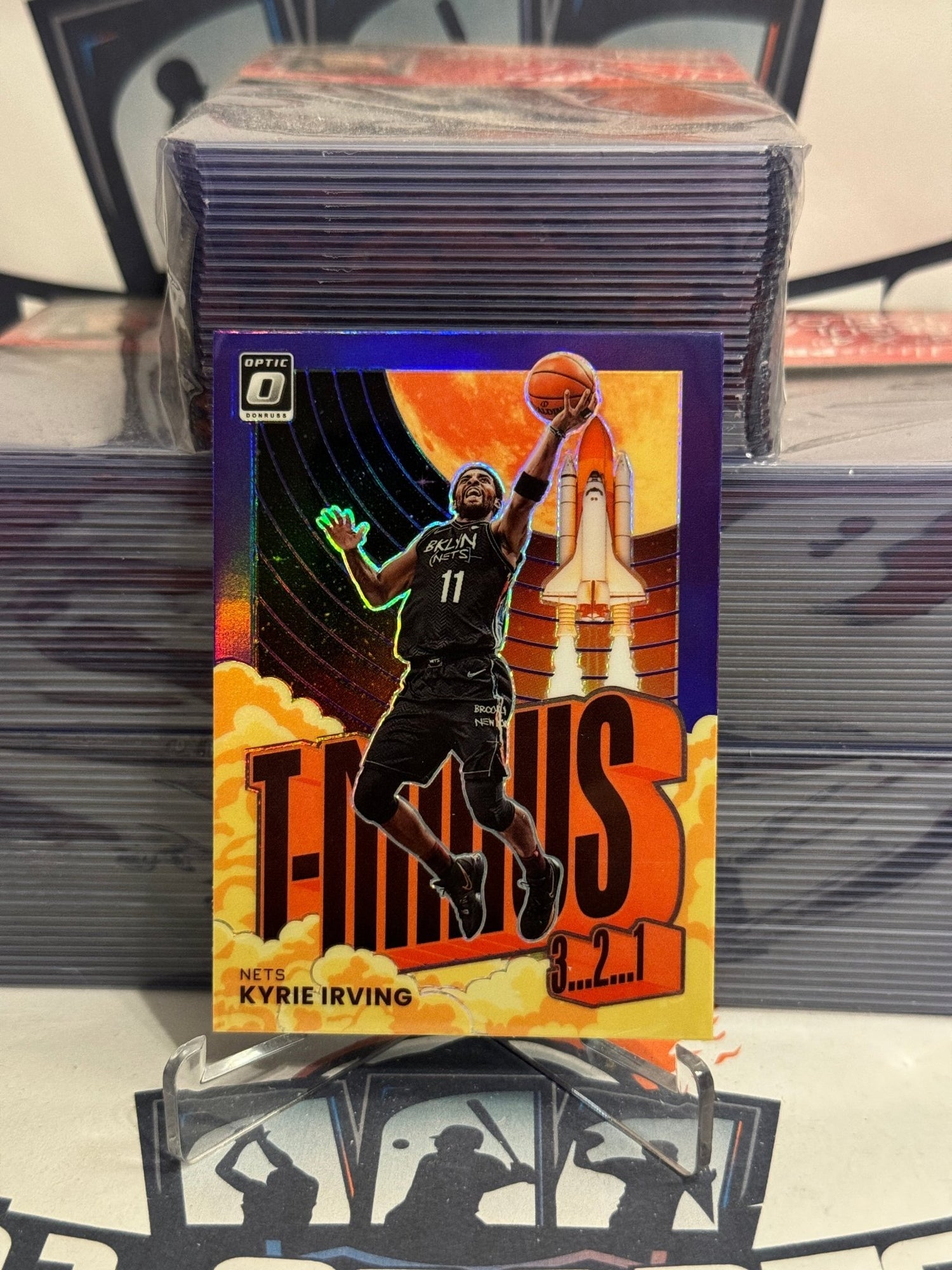 2021 Donruss Optic (Purple Prizm, T-Minus 3, 2, 1) Kyrie Irving #9