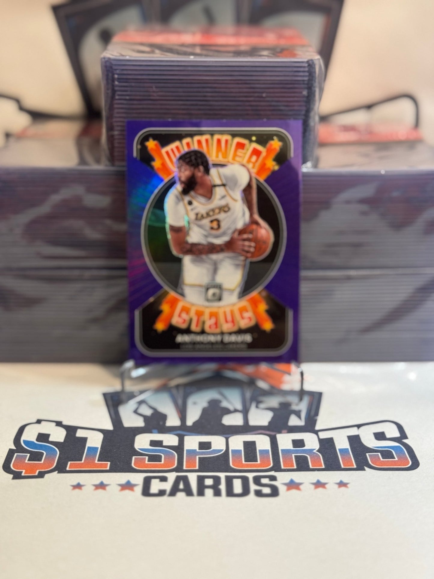 2021 Donruss Optic (Purple Prizm, Winner Stays) Anthony Davis #7