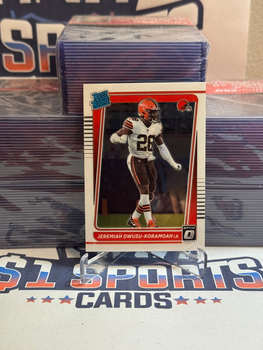 2021 Donruss Optic (Rated Rookie) Jeremiah Owusu - Koramoah #274