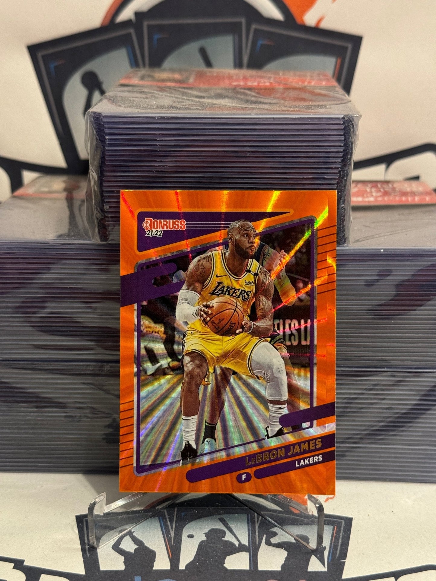 2021 Donruss (Orange Laser) LeBron James #12