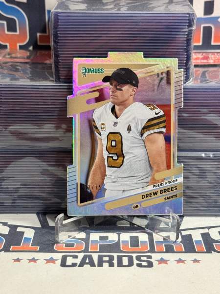 2021 Donruss (Silver Die Cut 12/75) Drew Brees 93