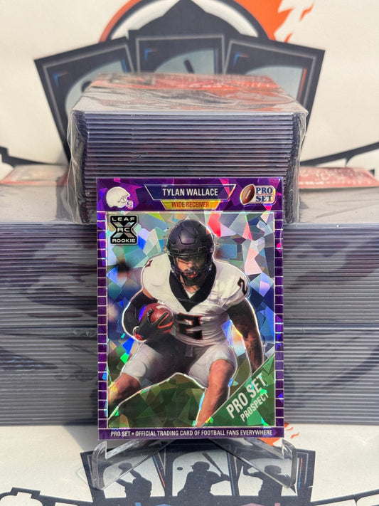 2021 Leaf Pro Set Metal (Purple Crystals 27/30) Tylan Wallace Rookie #94