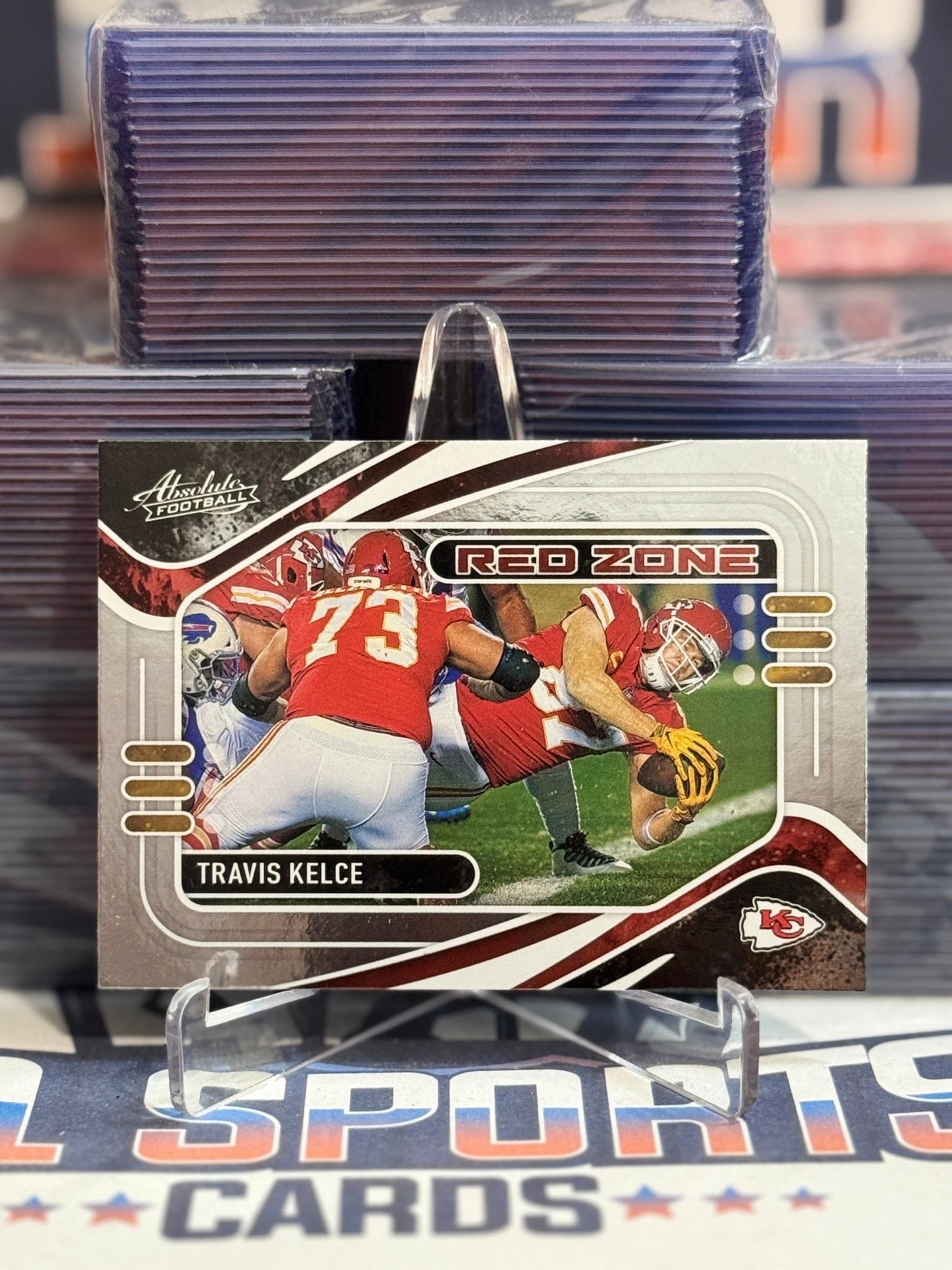 2021 Panini Absolute (Red Zone) Travis Kelce RZ4