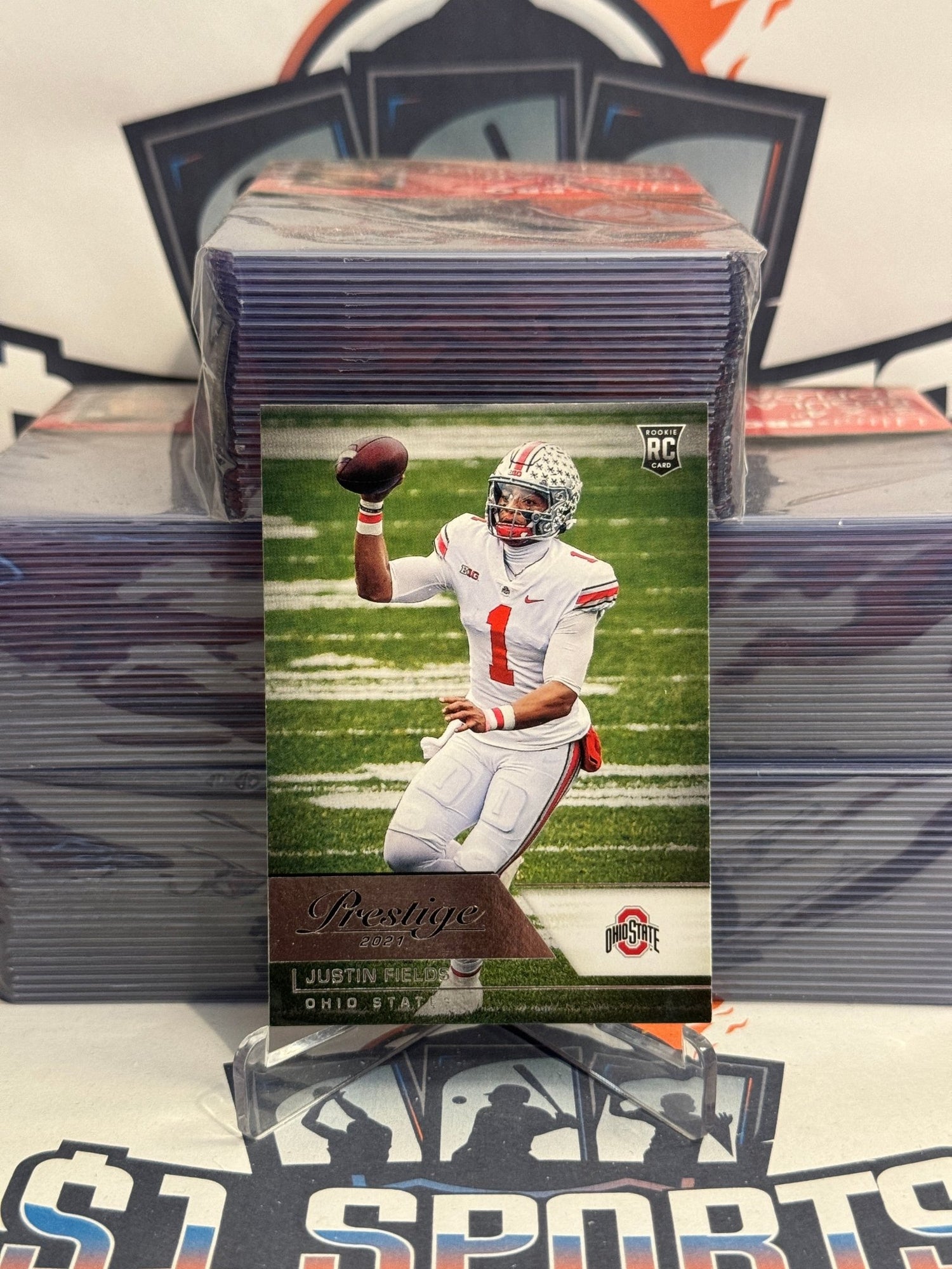 2021 Panini Chronicles Draft Picks (Prestige) Justin Fields Rookie #80