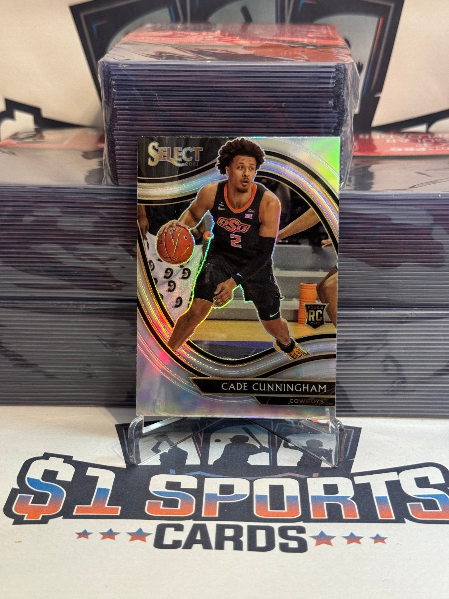 2021 Panini Chronicles Draft Picks (Silver Prizm, Select) Cade Cunningham Rookie #276