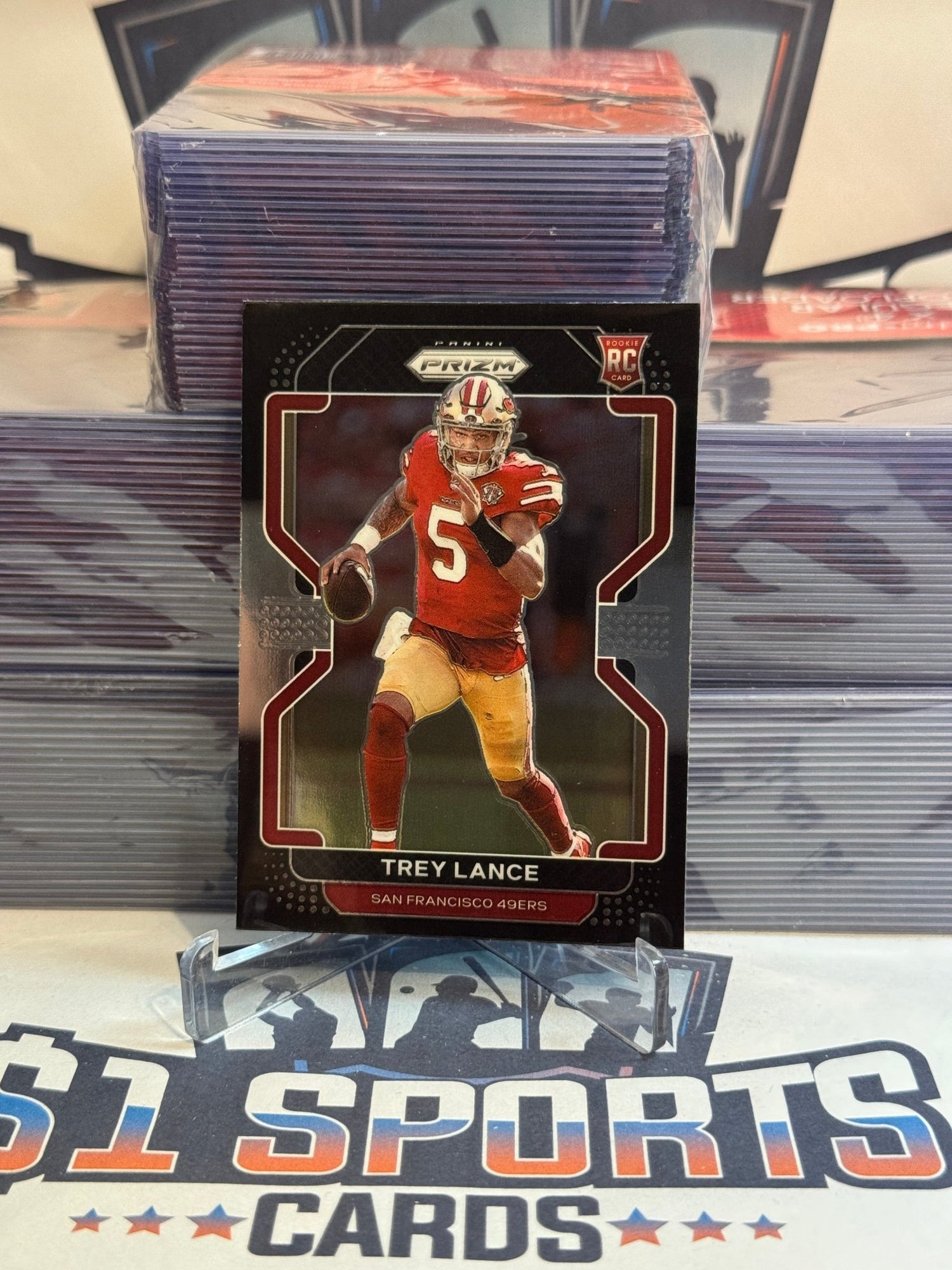 2021 Panini Chronicles (Prizm Black) Trey Lance Rookie #PB - 4