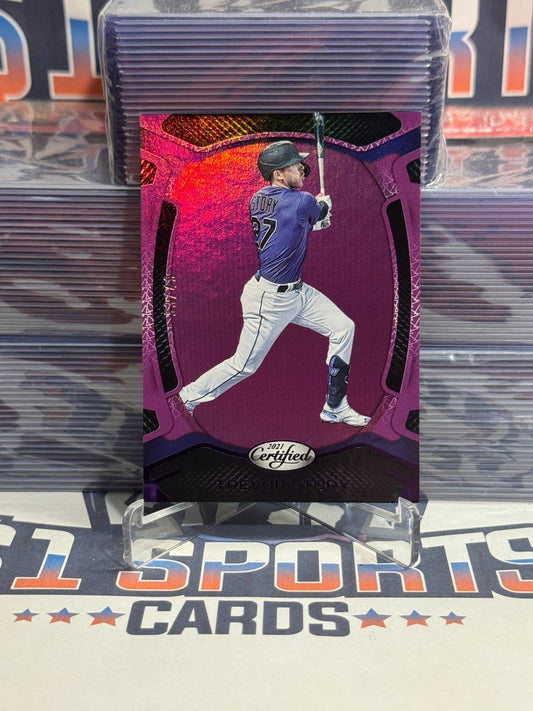 2021 Panini Chronicles (Purple, Certified 33/49) Trevor Story 42