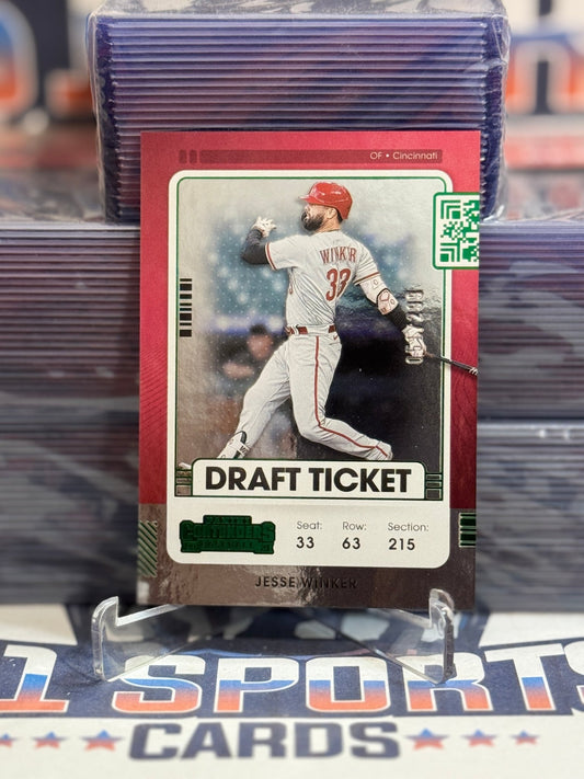 2021 Panini Contenders (Green Foil 51/299) Jesse Winker 26