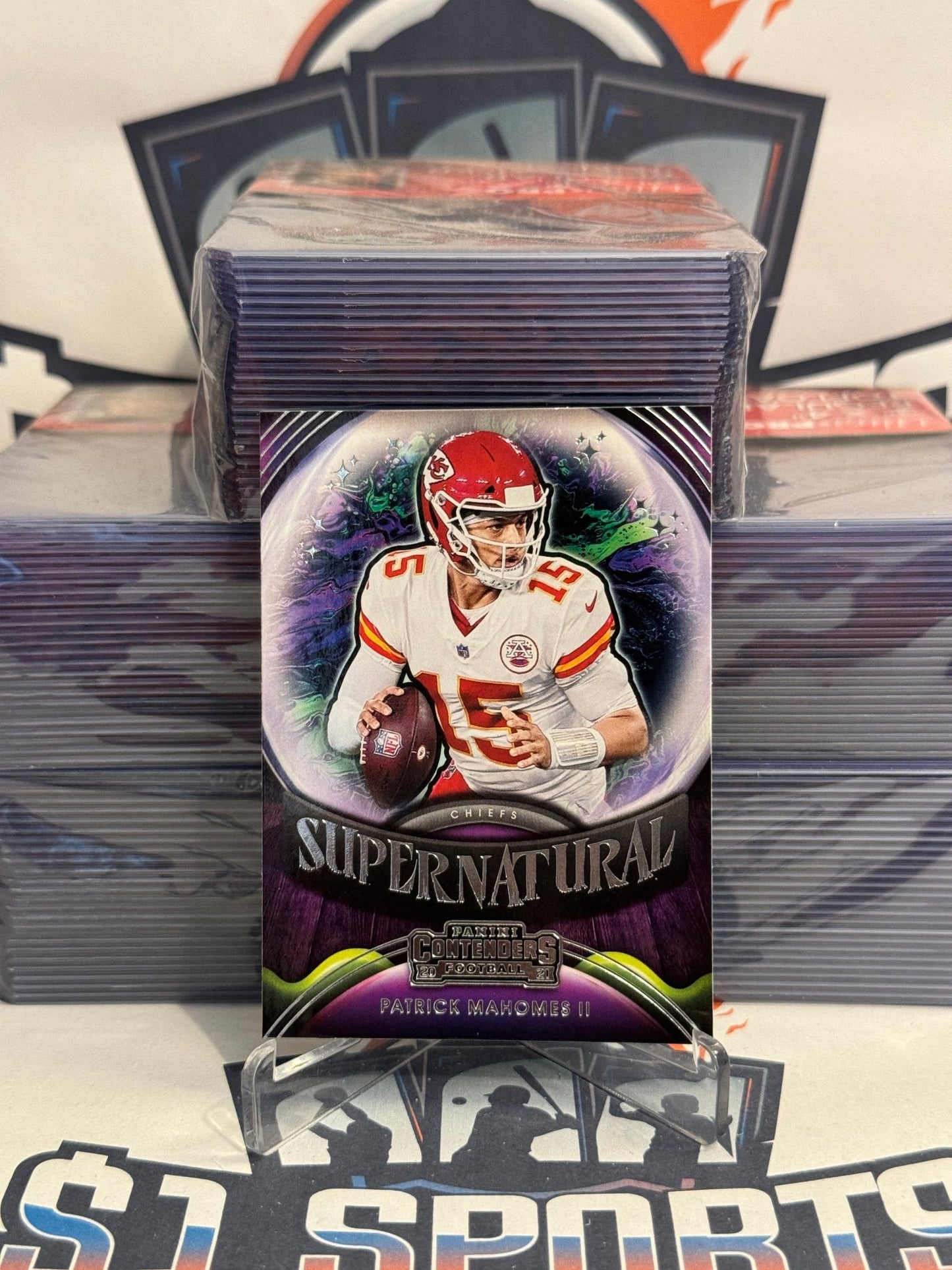 2021 Panini Contenders (Supernatural) Patrick Mahomes II #SN-PMA