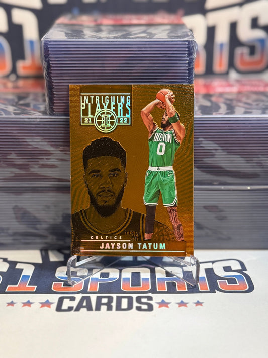 2021 Panini Illusions (Orange, Intriguing Players) Jayson Tatum #19