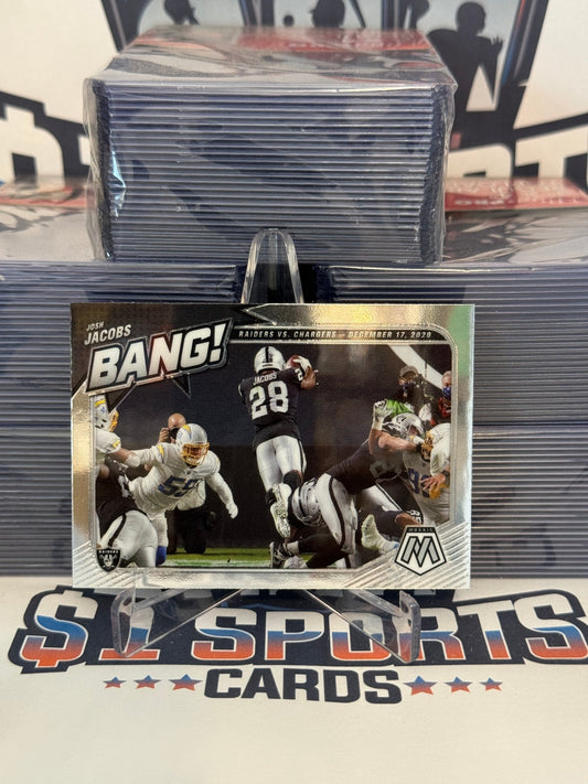 2021 Panini Mosaic (Bang!) Josh Jacobs #B-10