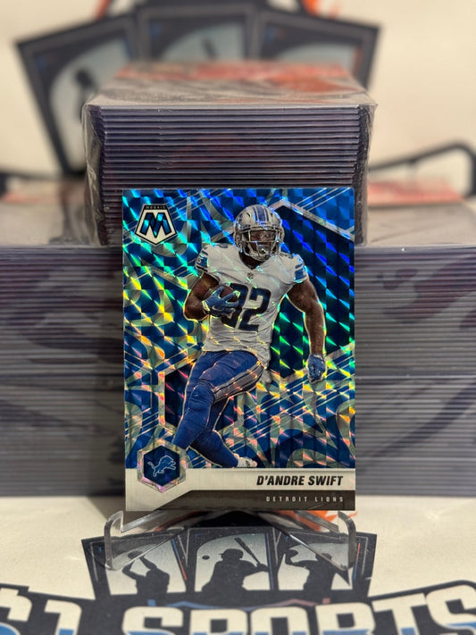 2021 Panini Mosaic (Blue Reactive Prizm) D'Andre Swift #73