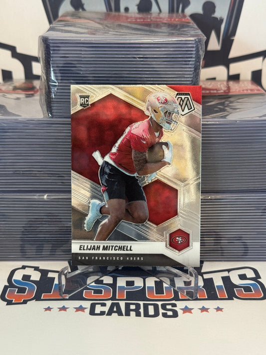 2021 Panini Mosaic Elijah Mitchell Rookie #376