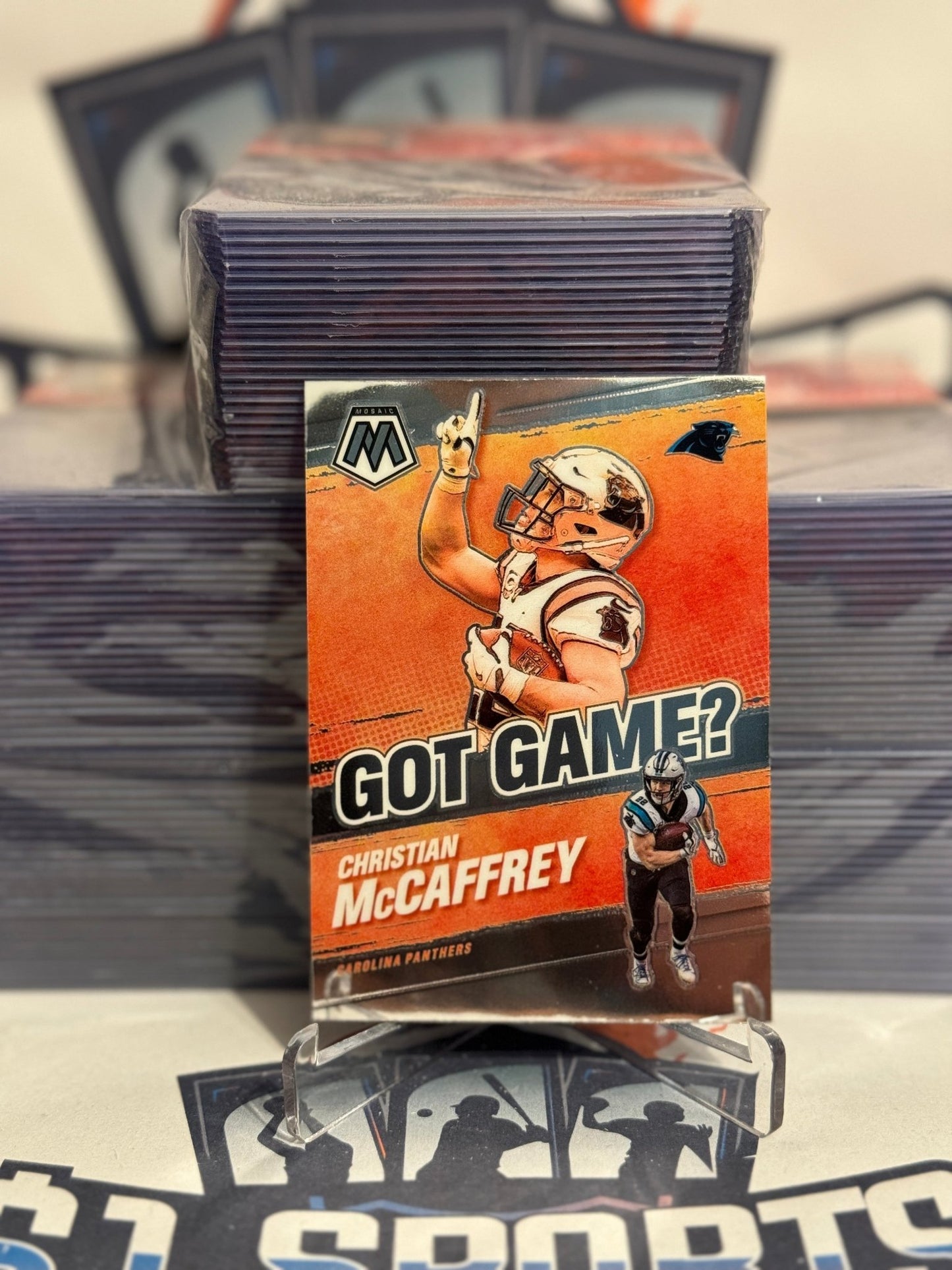 2021 Panini Mosaic (Got Game?) Christian McCaffrey #GG-10