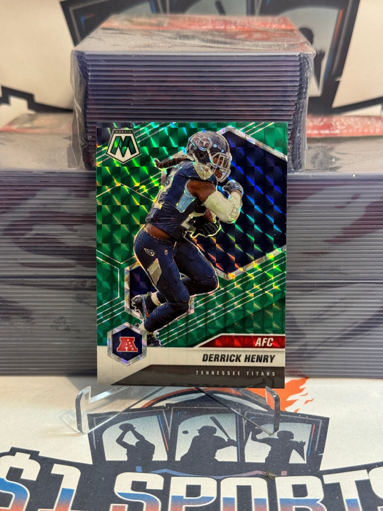 2021 Panini Mosaic (Green Prizm, AFC) Derrick Henry #233