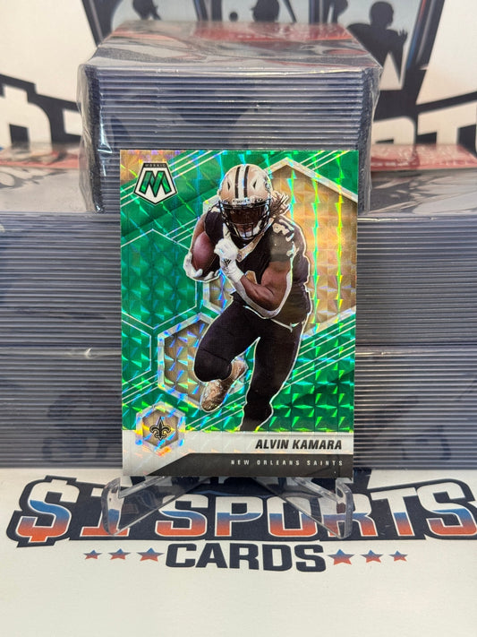 2021 Panini Mosaic (Green Prizm) Alvin Kamara #146