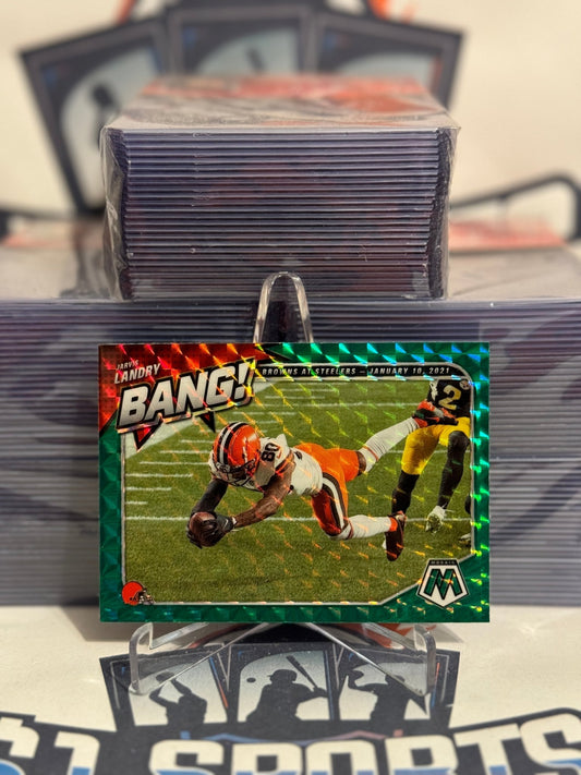2021 Panini Mosaic (Green Prizm, Bang!) Jarvis Landry #B-11