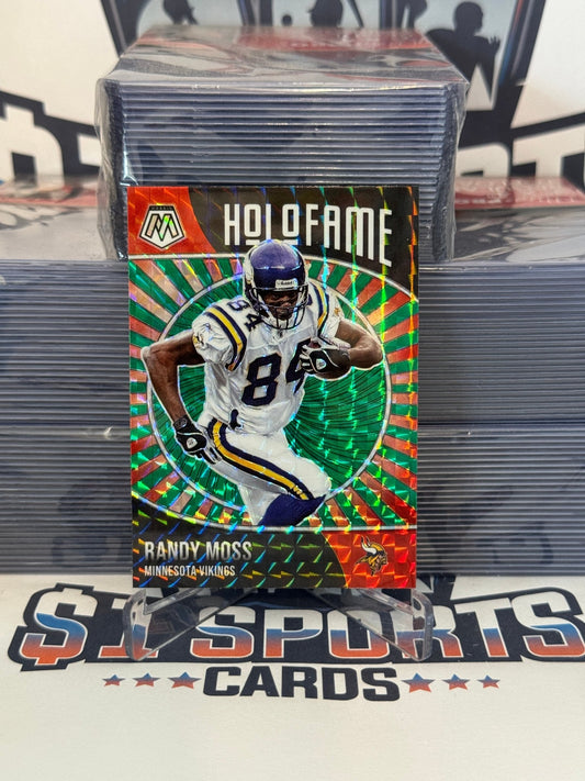 2021 Panini Mosaic (Green Prizm, HoloFame) Randy Moss #4