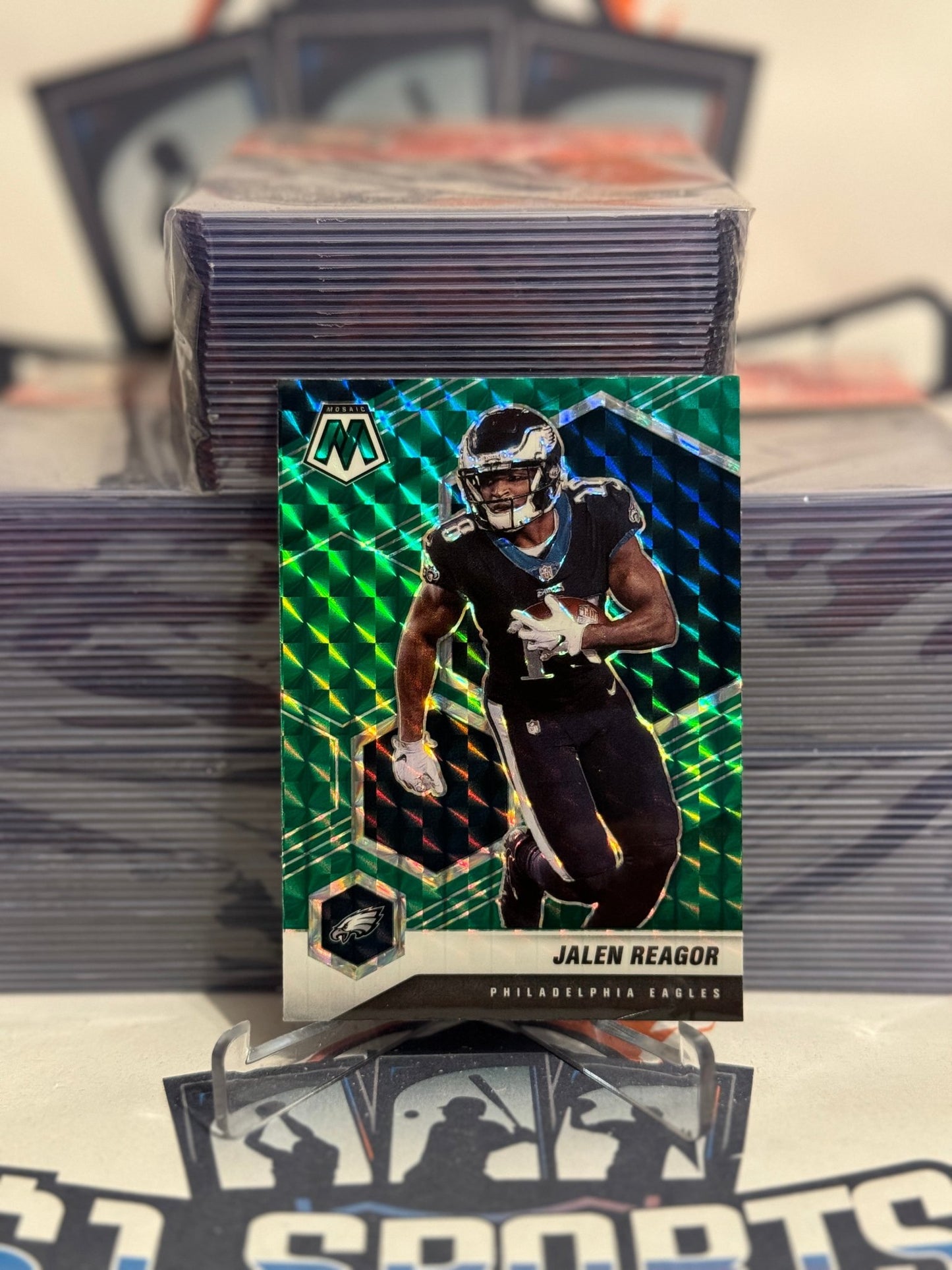 2021 Panini Mosaic (Green Prizm) Jalen Reagor #164