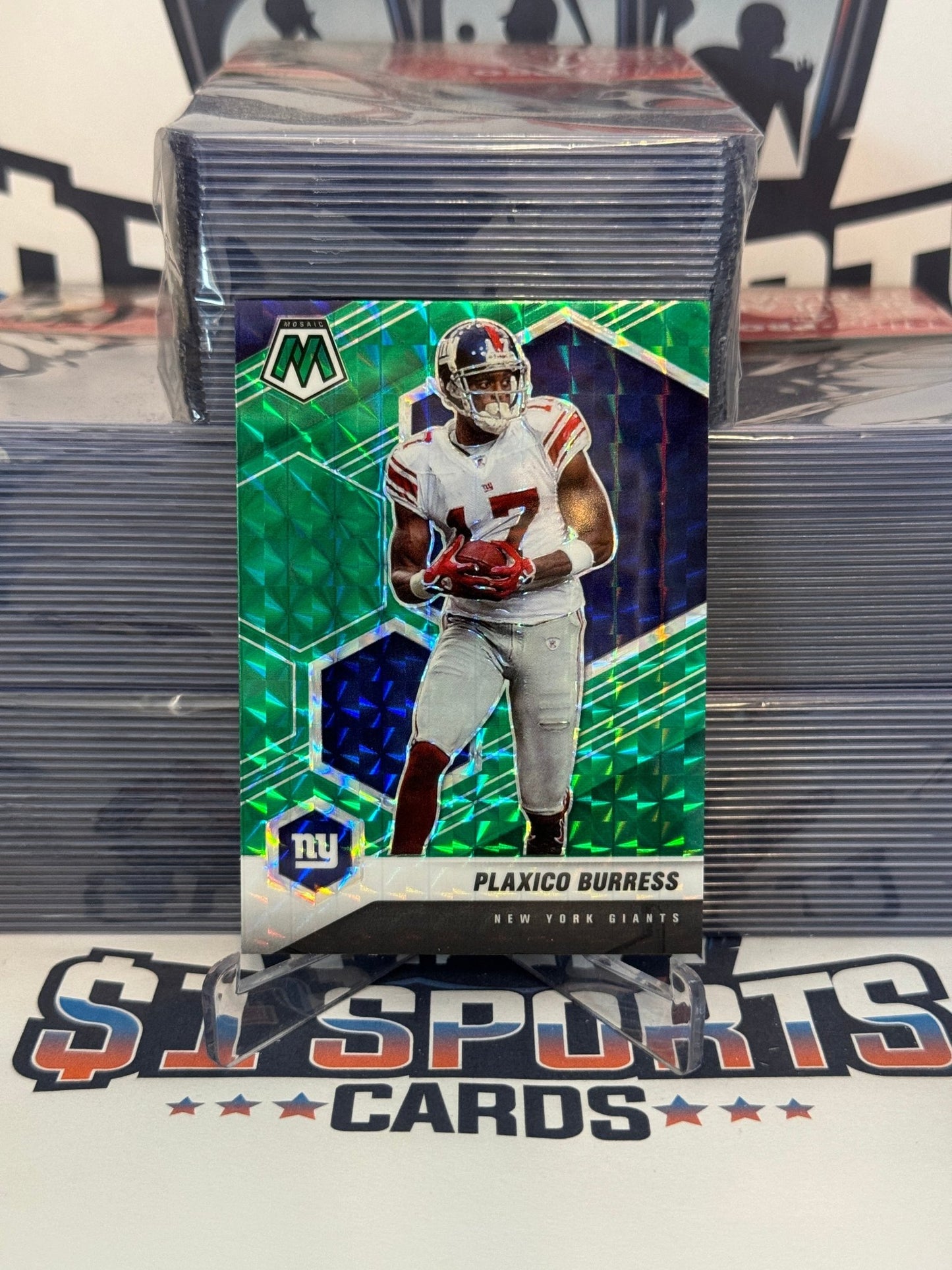 2021 Panini Mosaic (Green Prizm) Plaxico Burress #151