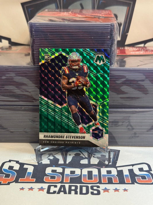 2021 Panini Mosaic (Green Prizm) Rhamonde Stevenson Rookie #337