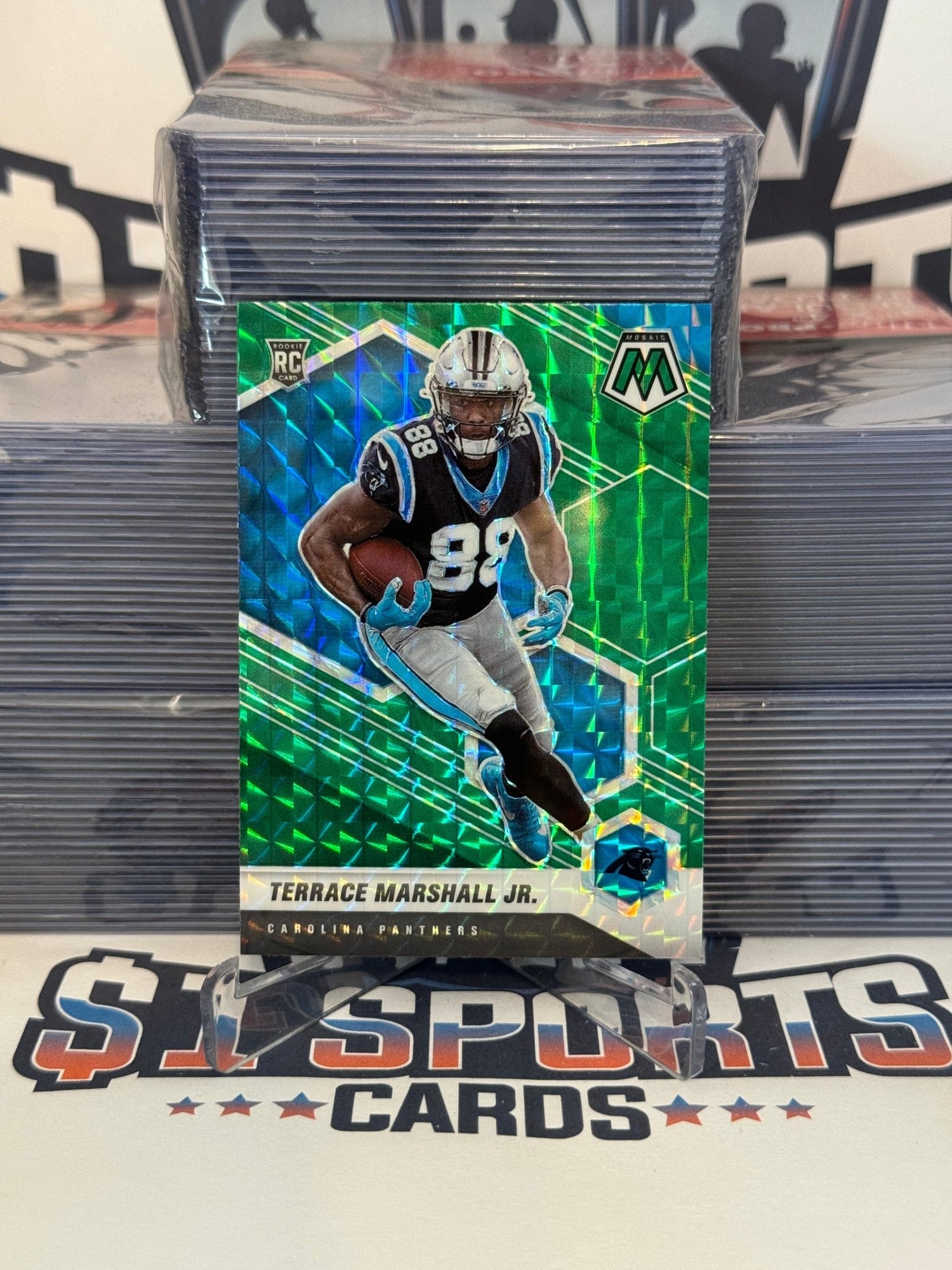 2021 Panini Mosaic (Green Prizm) Terrace Marshall Jr. Rookie #318