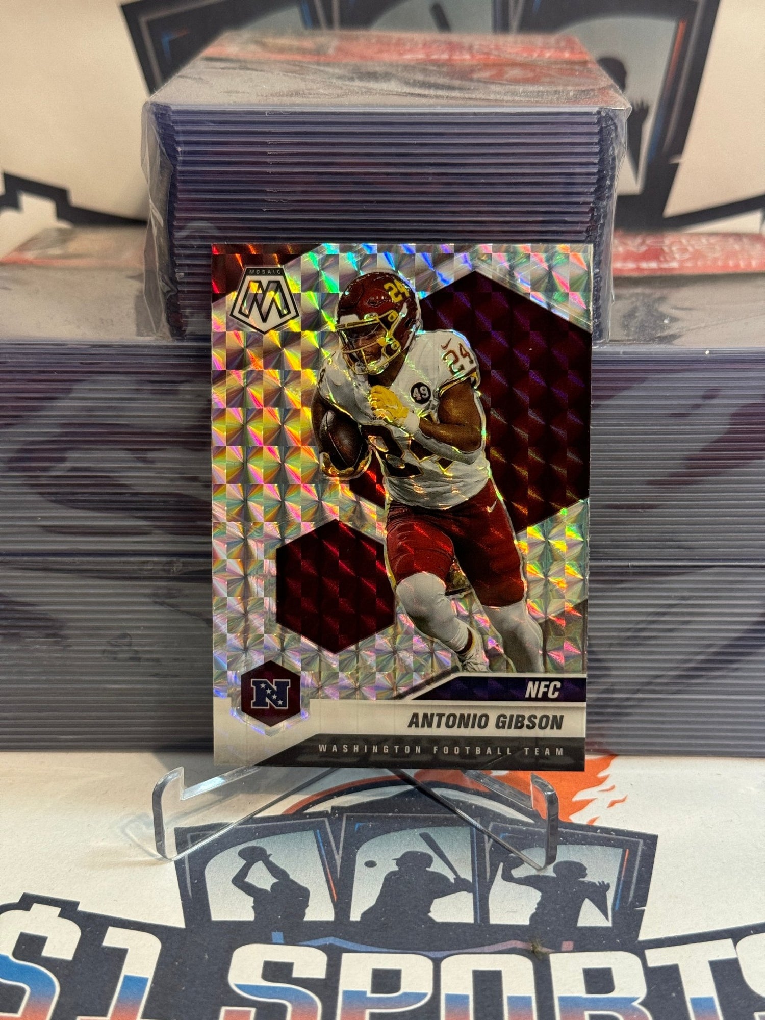 2021 Panini Mosaic (Mosaic Prizm, AFC) Antonio Gibson #214