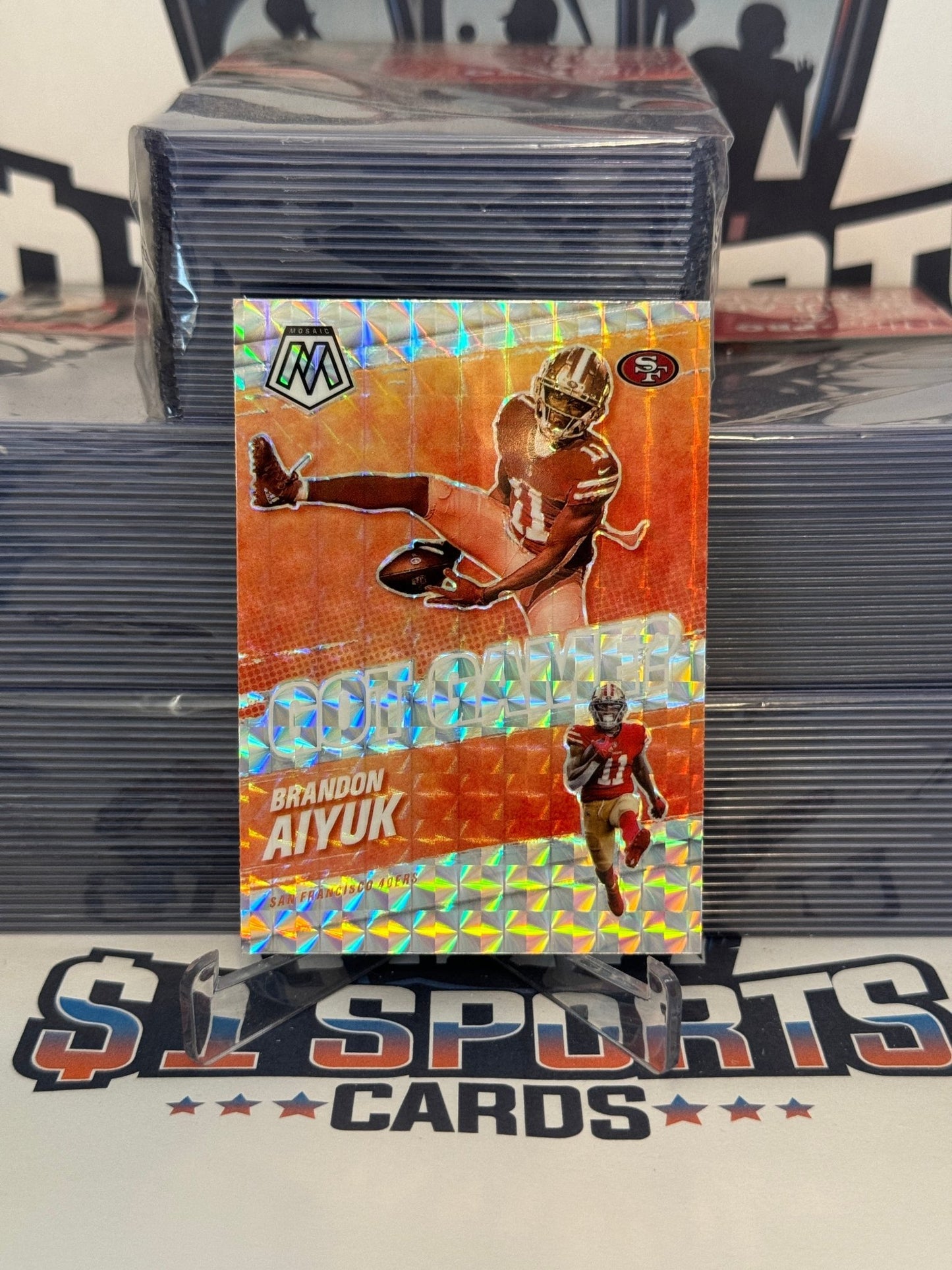 2021 Panini Mosaic (Mosaic Prizm, Got Game?) Brandon Aiyuk #GG-20