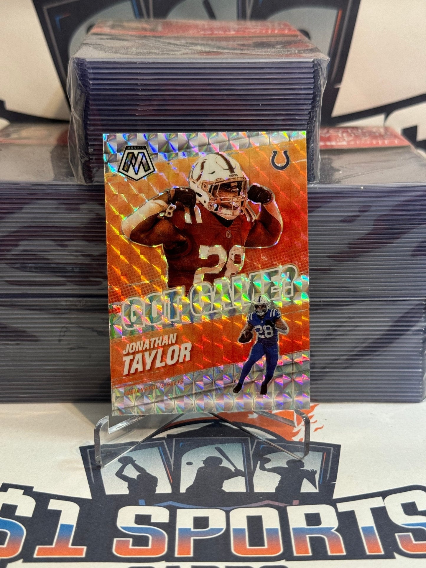 2021 Panini Mosaic (Mosaic Prizm, Got Game?) Jonathan Taylor #GG - 11