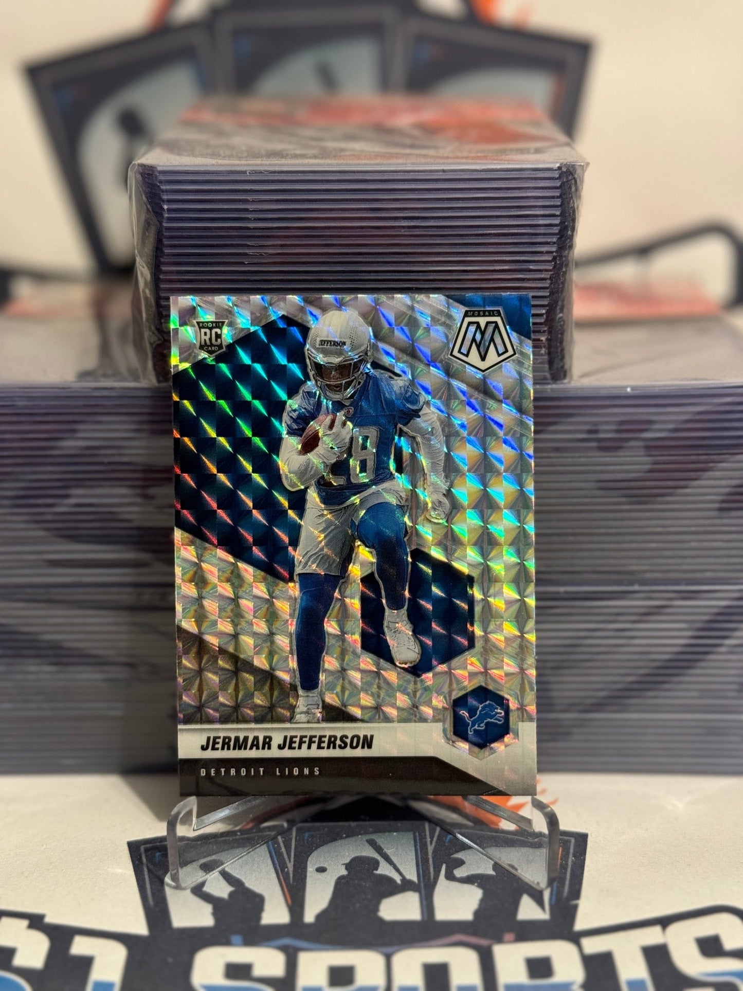 2021 Panini Mosaic (Mosaic Prizm) Jermar Jefferson Rookie #375