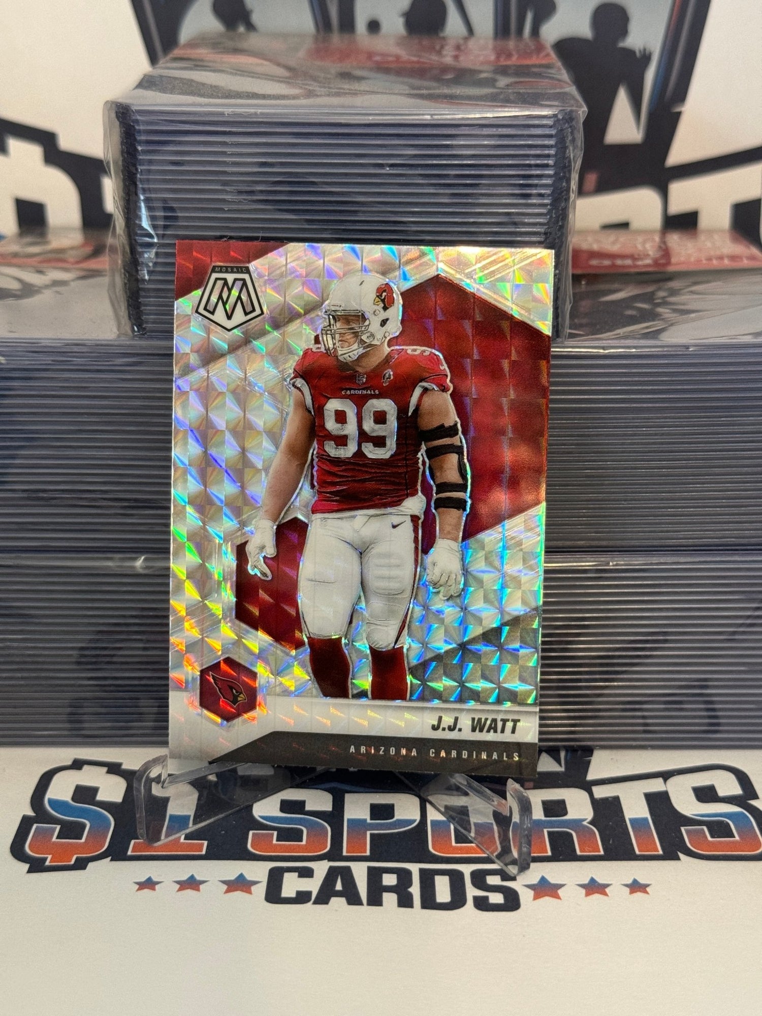 2021 Panini Mosaic (Mosaic Prizm) J.J. Watt #12