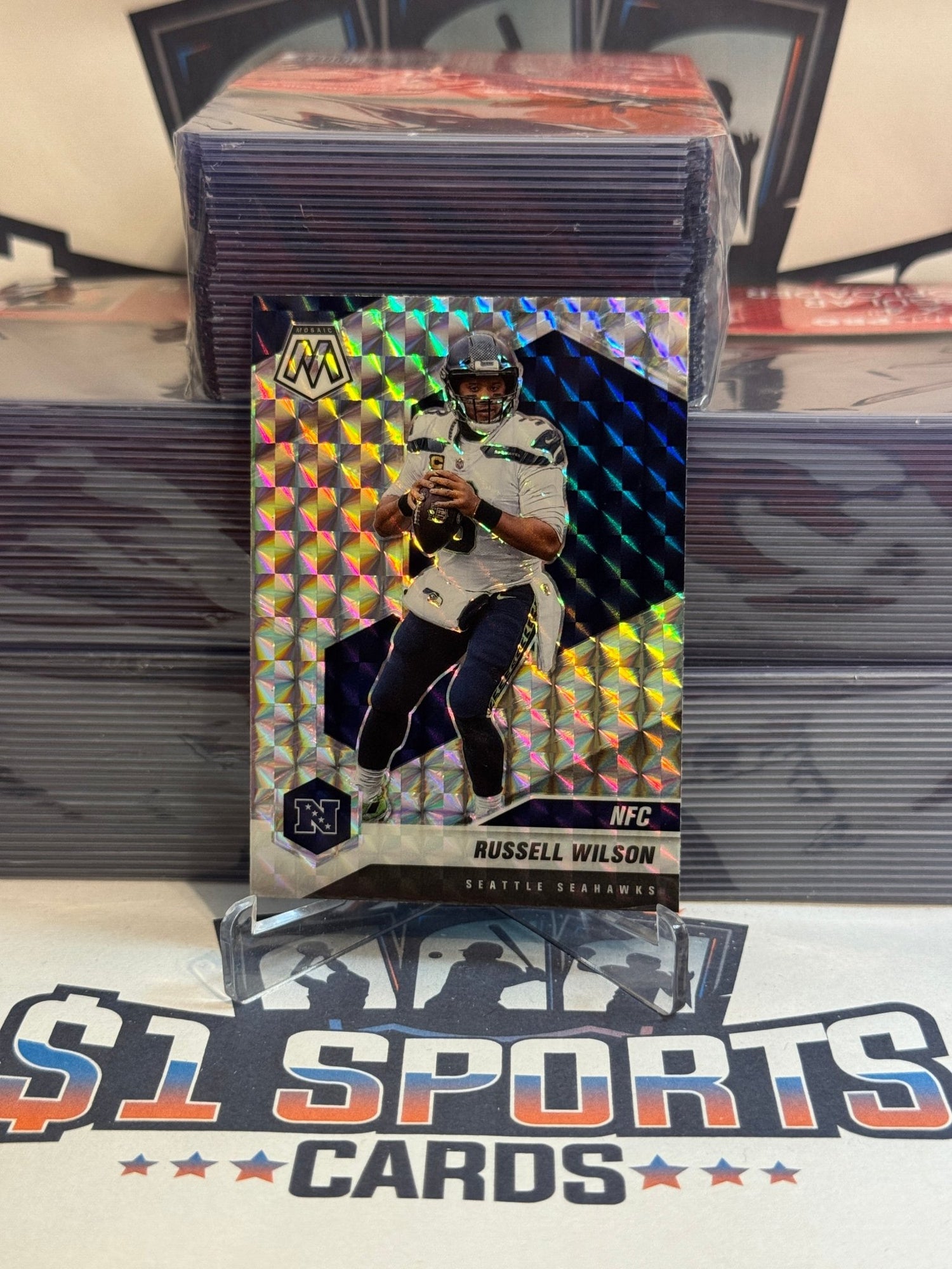 2021 Panini Mosaic (Mosaic Prizm, NFC) Russell Wilson #203