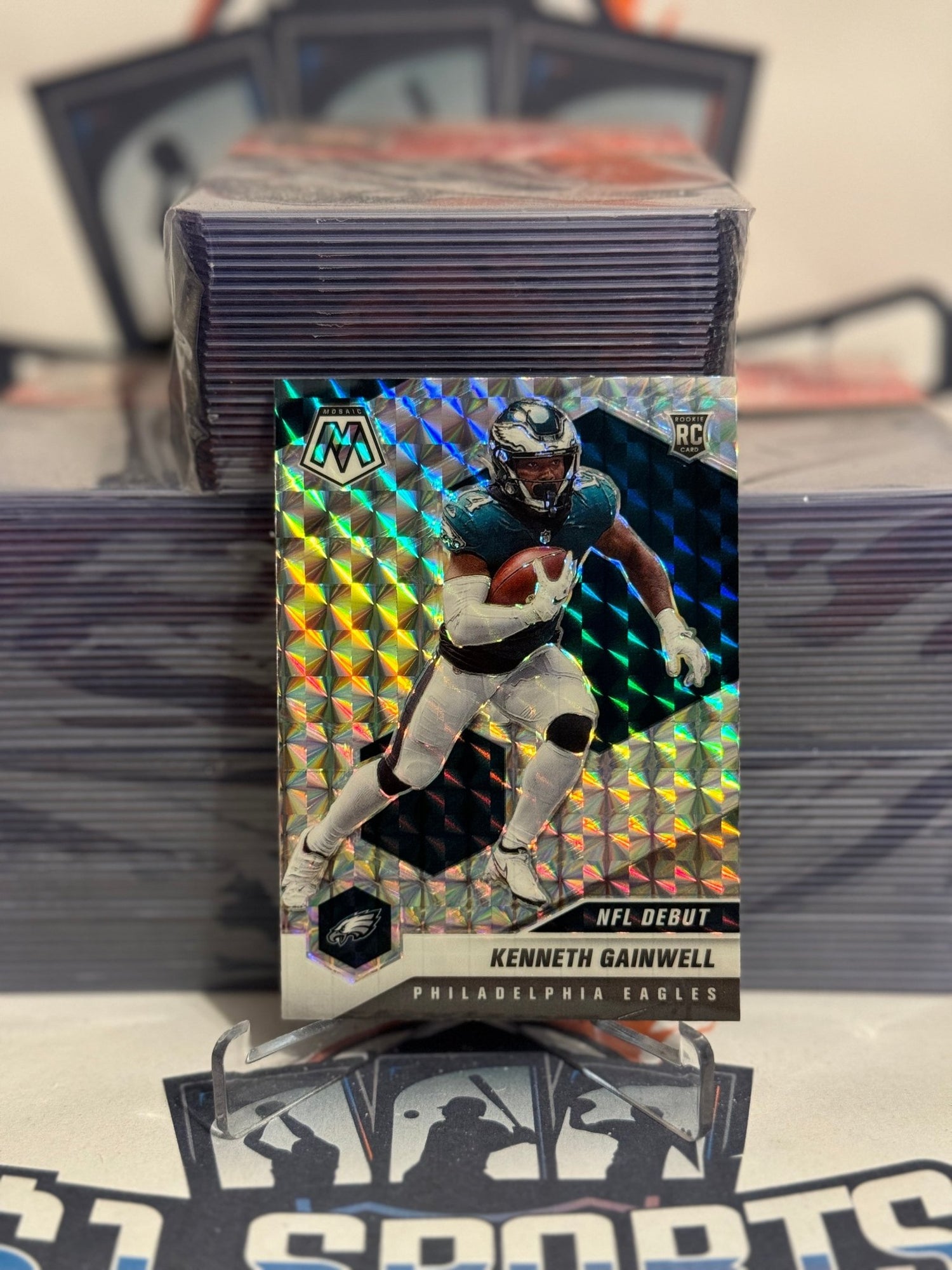 2021 Panini Mosaic (Mosaic Prizm, NFL Debut) Kenneth Gainwell Rookie #254