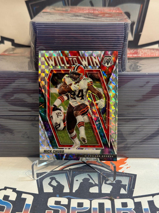 2021 Panini Mosaic (Mosaic Prizm, Will to Win) Nick Chubb #WW - 10