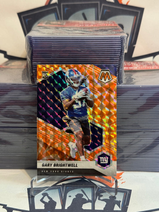 2021 Panini Mosaic (Orange Reactive Prizm) Gary Brightwell Rookie #377