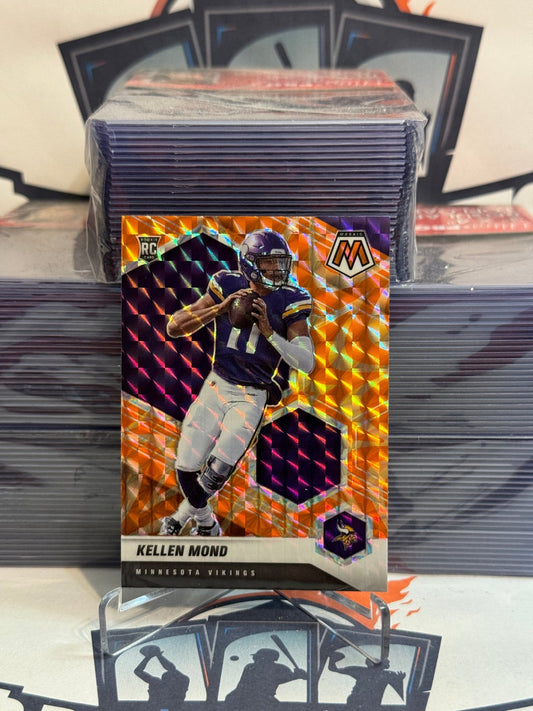 2021 Panini Mosaic (Orange Reactive Prizm) Kellen Mond Rookie #321