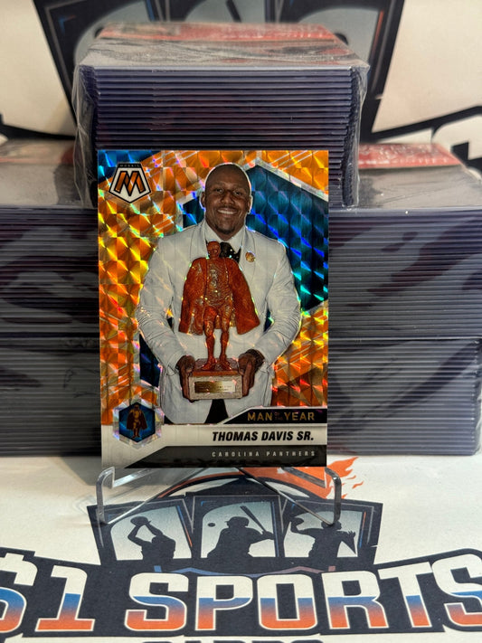 2021 Panini Mosaic (Orange Reactive Prizm, Man of the Year) Thomas Davis Sr. #268