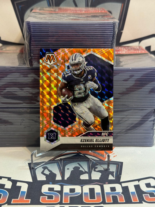 2021 Panini Mosaic (Orange Reactive Prizm, NFC) Ezekiel Elliott #215