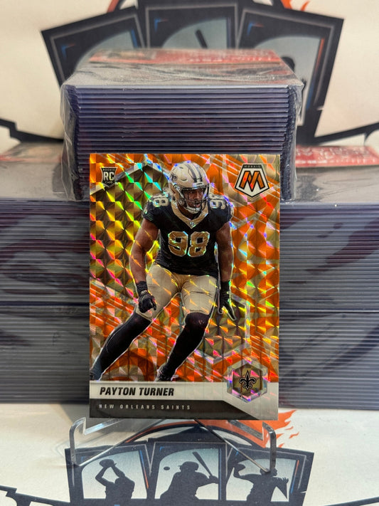 2021 Panini Mosaic (Orange Reactive Prizm) Payton Turner Rookie #352
