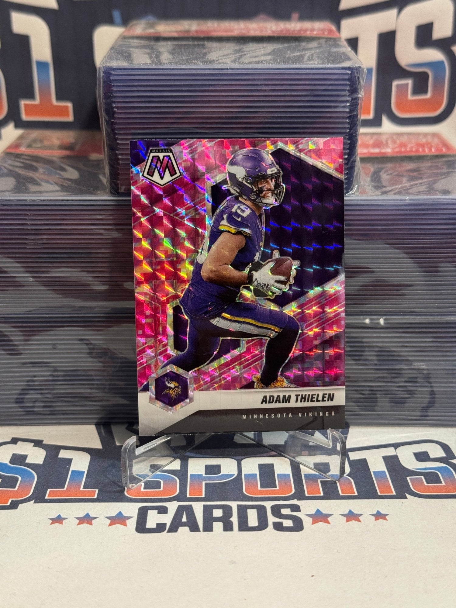 2021 Panini Mosaic (Pink Camo Prizm) Adam Thielen 133
