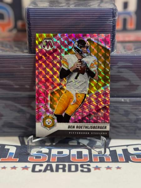 2021 Panini Mosaic (Pink Camo Prizm) Ben Roethlisberger 166