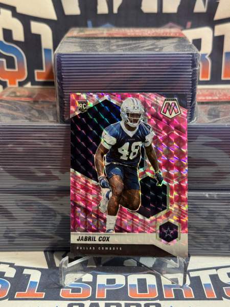 2021 Panini Mosaic (Pink Camo Prizm) Jabril Cox Rookie 269